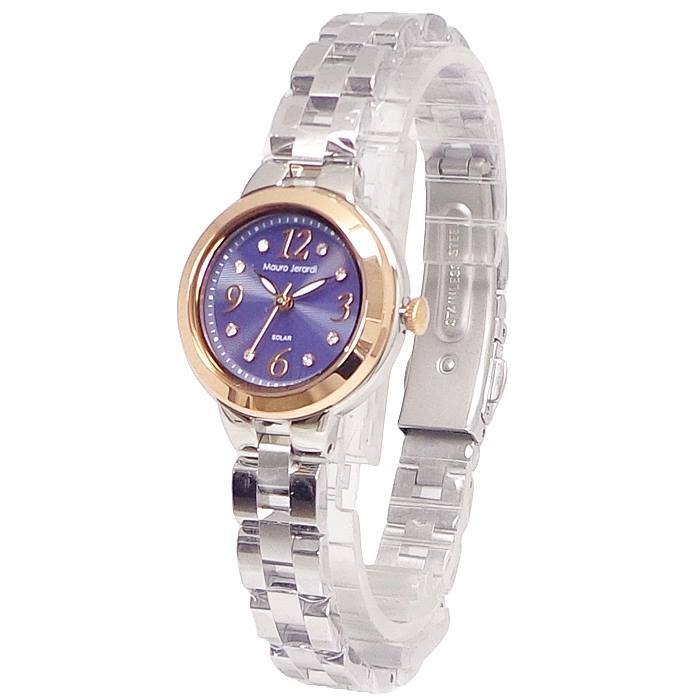  женские наручные часы солнечный источник питания MJ056-2maurojela Rudy нержавеющая сталь чистота солнечный батарейка замена не необходимо кварц игла часы 