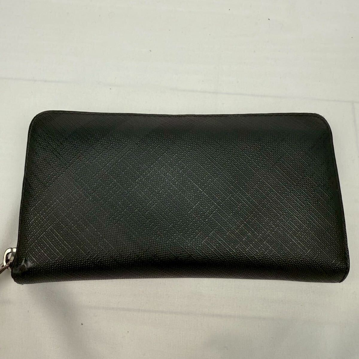 極美品 付属品付き BURBERRY ロンドンチェック 長財布 ラウンド
