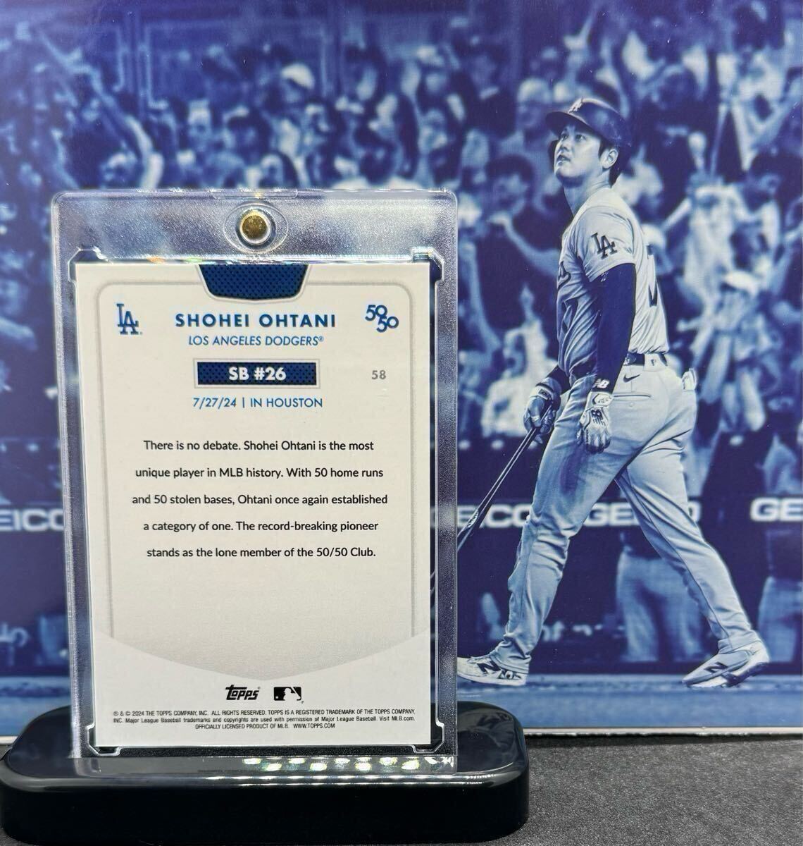 2024 Topps Chrome 50/50 大谷翔平 75枚限定 カード Yahoo!オークション - 75枚限定 2024 Topps 50/50 MLB 大谷翔平