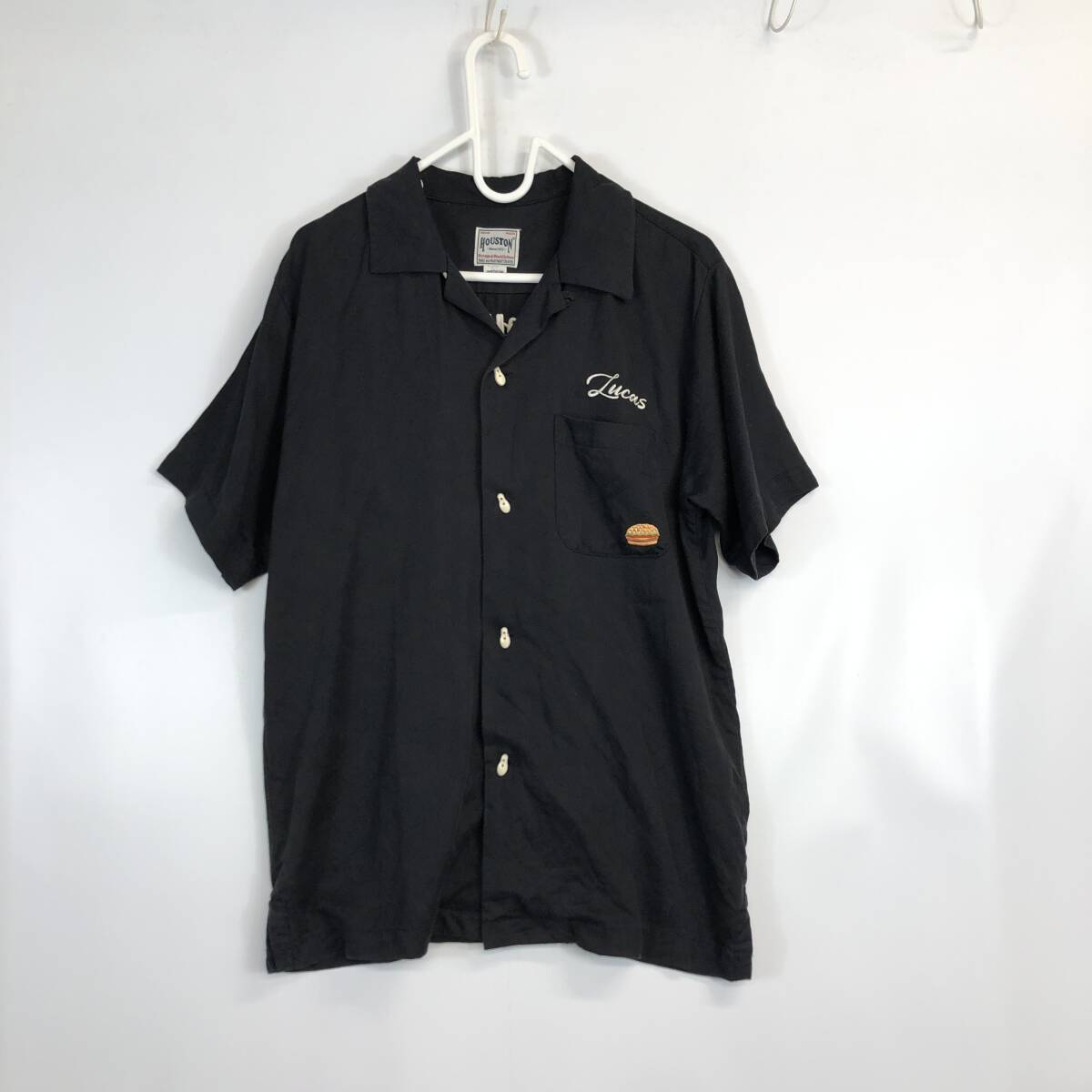 HOUSTON/ヒューストン BOWLING SHIRT BURGER 2022ハンバーガー柄 HOUSTON/ヒューストン BOWLING SHIRT BURGER 2022ハンバーガー柄