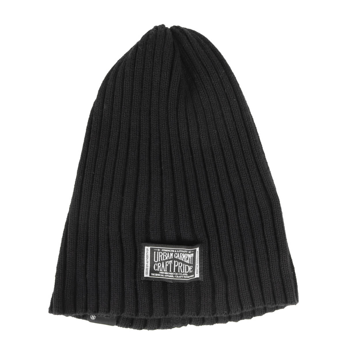 【美品】NEIGHBORHOOD ネイバーフッド ビーニー / リブニット ビーニー / ブラック 黒 / 帽子 ニットキャップ