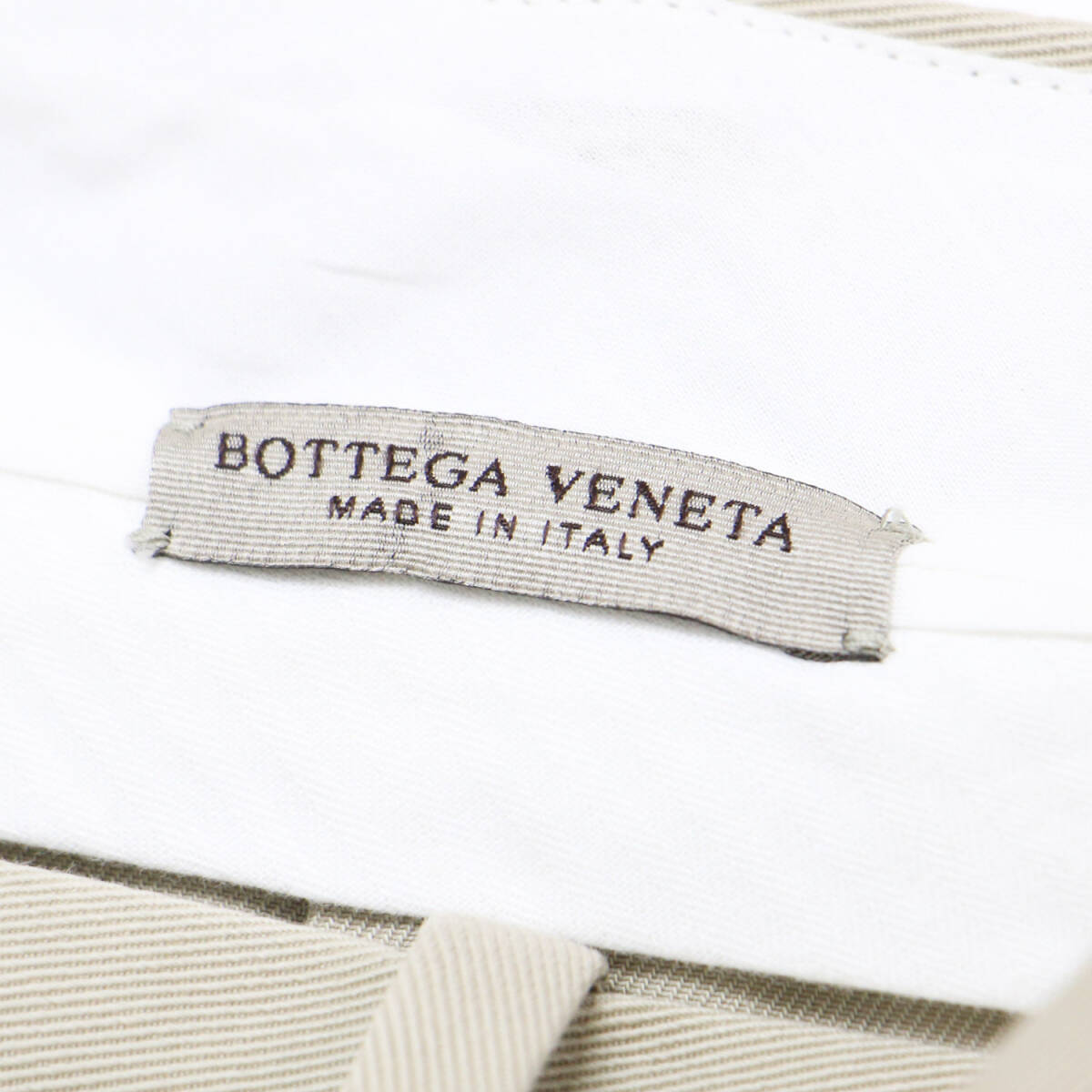 BOTTEGA VENETA ボッテガヴェネタ スカート ベージュ 38(M) / コットン ツイル ミディ スカート / バックボタン Aライン / イタリア制