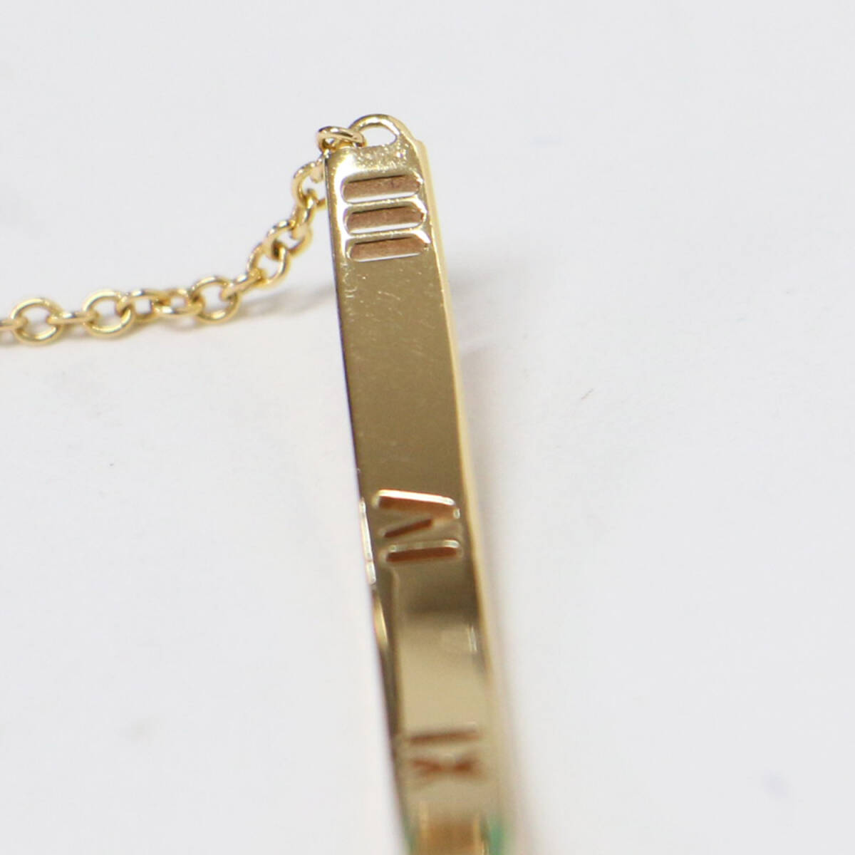TIFFANY&Co. ティファニー アトラス ピアスド ブレスレット / 3P ダイヤモンド K18PG 750 / バー プレート / ピンクゴールド