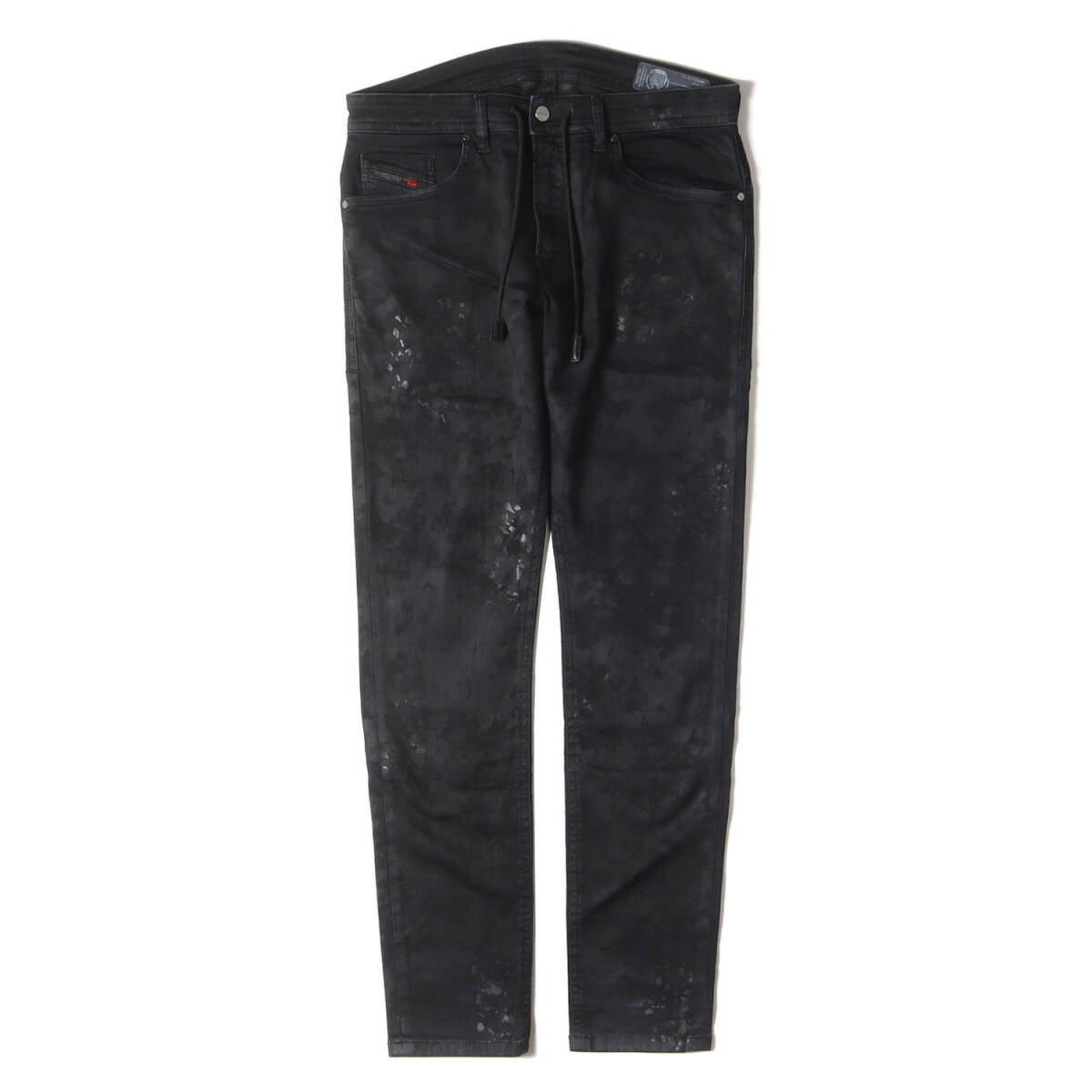 DIESEL ディーゼル パンツ W32 / ペイント加工 ストレッチ デニム スキニー パンツ (THOMMER CB-NE) / ジッパーフライ / インディゴ