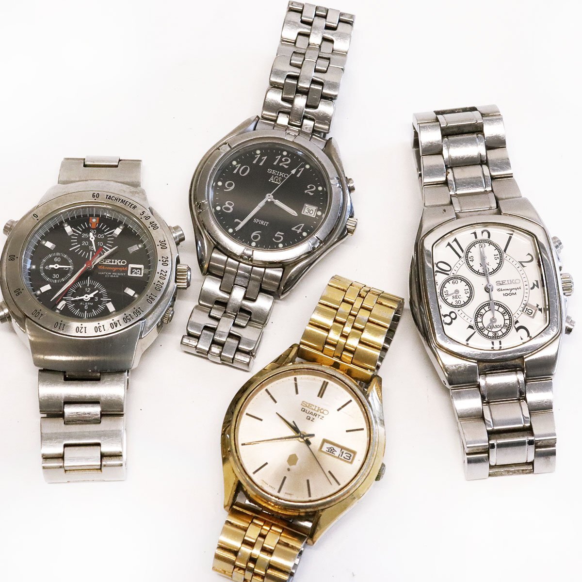ジャンク時計☆SEIKO セイコー AGS,クロノグラフ 腕時計 他 4点 ジャンク時計☆SEIKO セイコー AGS,クロノグラフ 腕時計 他 4点