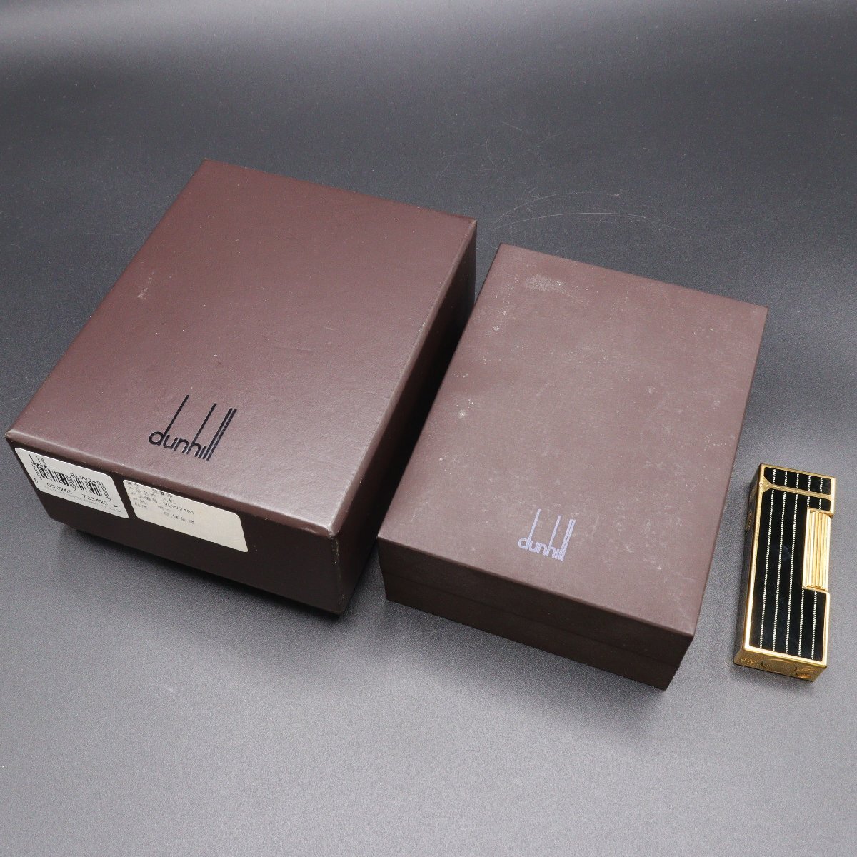 Dunhill ☆ダンヒルブラック×ゴールド ストライプ ギャランティ Dunhill ☆ダンヒルブラック×ゴールド ストライプ ギャランティ