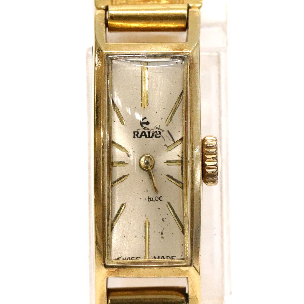 ジャンク時計☆RADO ラドー(ケースのみ)750/18K ベルトバングル ジャンク時計☆RADO ラドー(ケースのみ)750/18K ベルトバングル