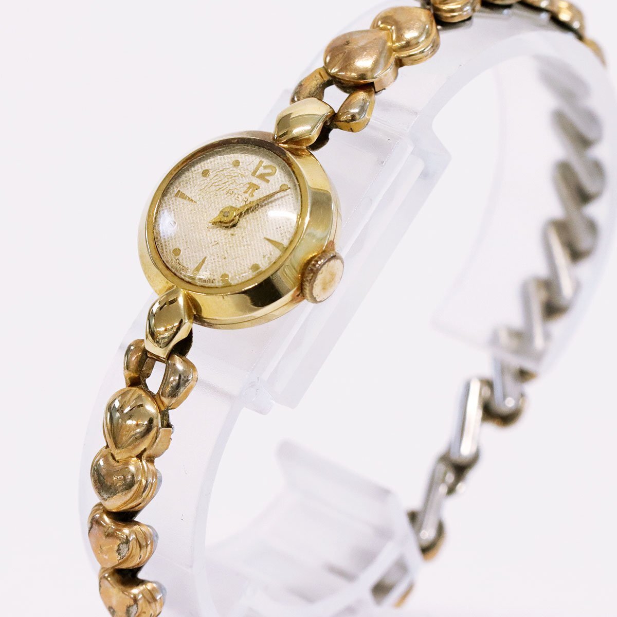 ジャンク時計☆PIERCE ピアース 14K/585刻印 手巻き ブレス ジャンク時計☆PIERCE ピアース 14K/585刻印 手巻き ブレス