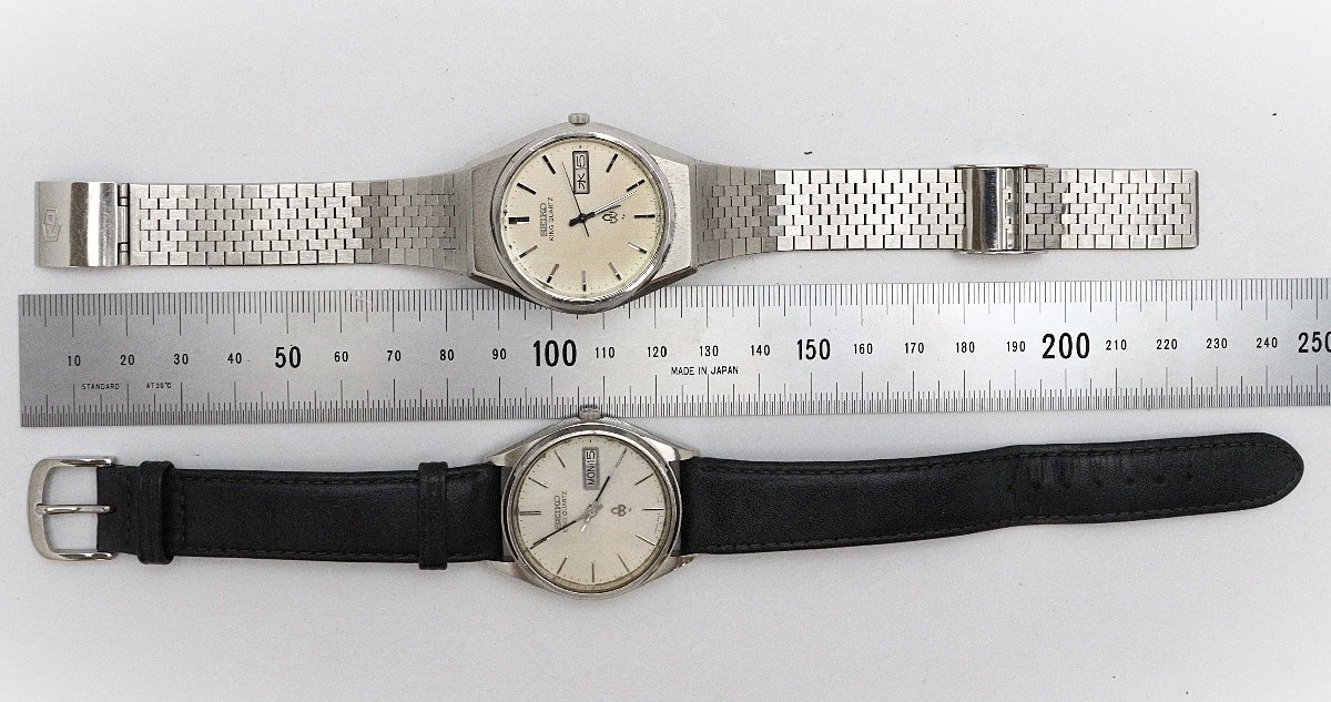 ジャンク時計☆セイコーSEIKO キングクオーツ 腕時計 2本まとめ ジャンク時計☆セイコーSEIKO キングクオーツ 腕時計 2本まとめ