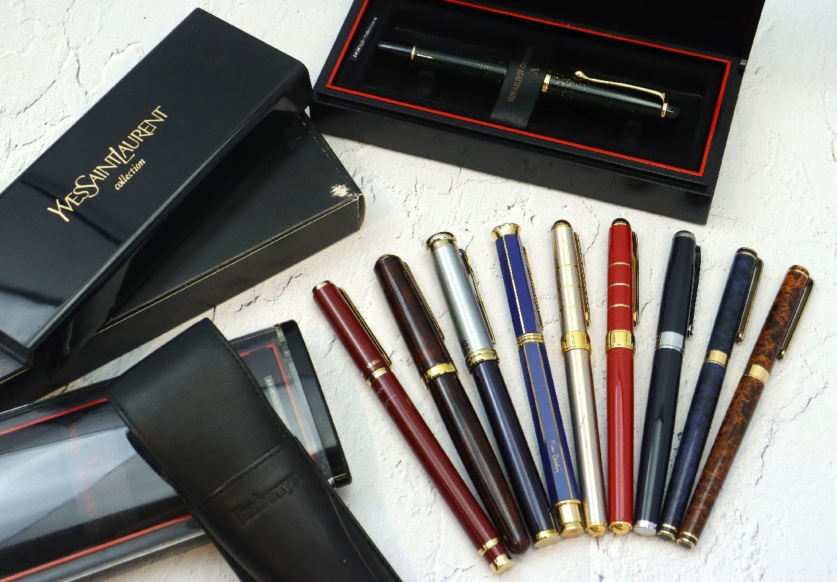 ダックシンプソンズ,YSL 他 万年筆 計10点おまとめ【ペン先21K×1 ダックシンプソンズ,YSL 他 万年筆 計10点おまとめ【ペン先21K×1