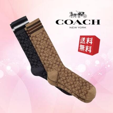 新品未使用正規品】COACH コーチ 靴下 2個セット CK703 新品未使用正規品】COACH コーチ 靴下 2個セット CK703