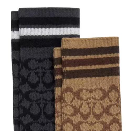 新品未使用正規品】COACH コーチ 靴下 2個セット CK703 新品未使用正規品】COACH コーチ 靴下 2個セット CK703