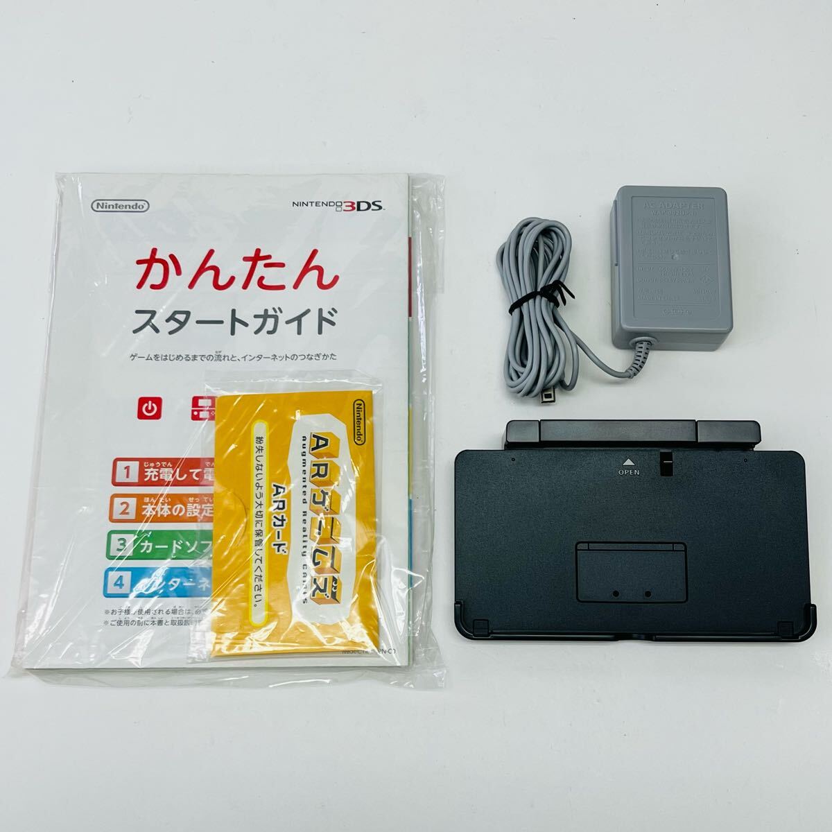 ☆極美品・1円〜☆ Nintendo 3DS 本体 アクアブルー アダプター ☆極美品・1円〜☆ Nintendo 3DS 本体 アクアブルー アダプター