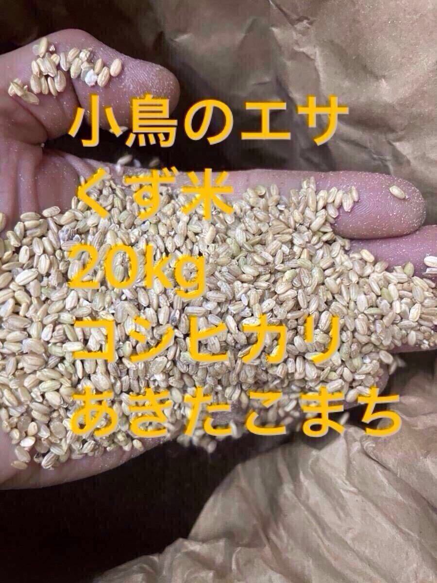 訳あり 限定 ^_^ 令和6年度産 コシヒカリ くず米 砕米 20kg 鳥 訳あり 限定 ^_^ 令和6年度産 コシヒカリ くず米 砕米 20kg 鳥