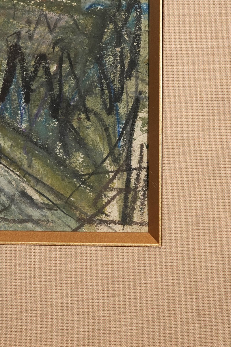 真作】「須田剋太 椿原千枚田 額装 F6号」洋画家 日展 文展 抽象 真作】「須田剋太 椿原千枚田 額装 F6号」洋画家 日展 文展 抽象