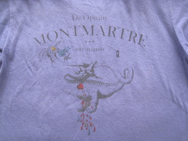 新品日本制!!ポールスミス レッドイヤー Paul Smith RED EAR*MONTMARTREプリント 半袖Tシャツ M 紫 パープル COLLECTION コレクション