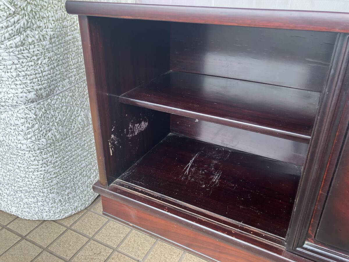 ◇唐木高級茶棚 黒檀 茶箪笥 飾り棚 和家具 アンティーク 昭和 ◇唐木高級茶棚 黒檀 茶箪笥 飾り棚 和家具 アンティーク 昭和