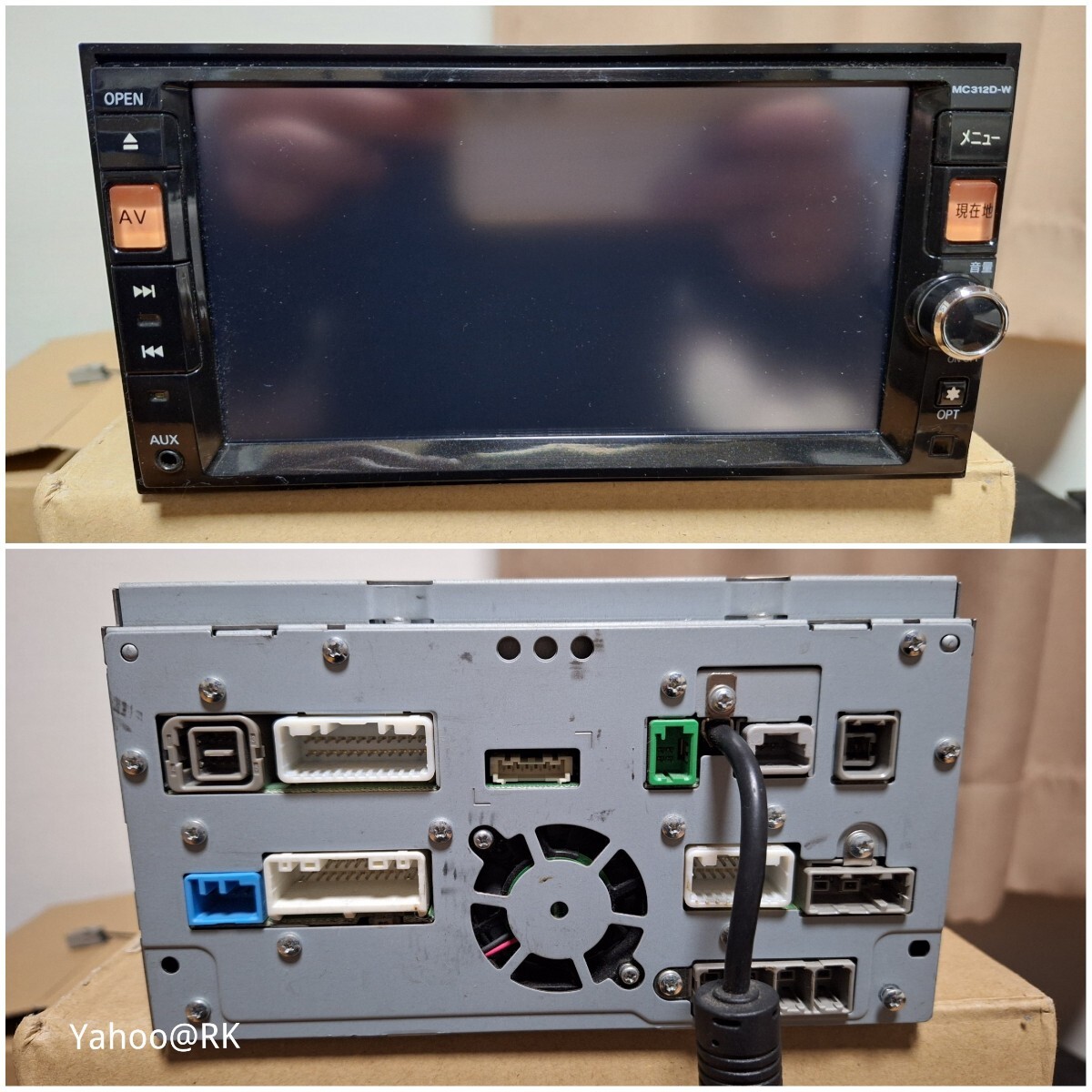 タッチ新品◆日産純正 MC312D-W BT・DVD再生・地デジTV◆動作良好 タッチ新品◇日産純正 MC312D-W BT・DVD再生・地デジTV◇動作