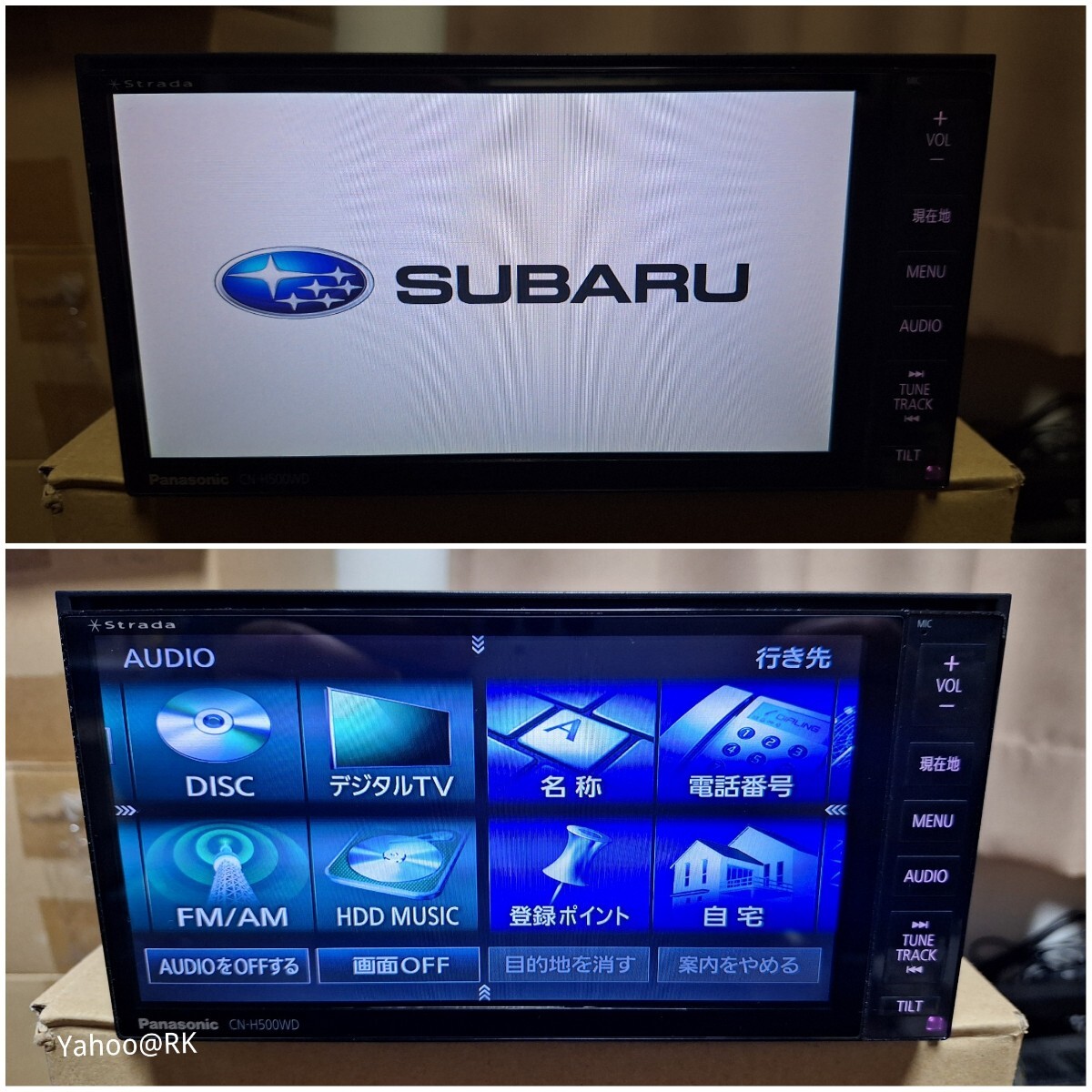 スバル 純正ナビ Panasonic ストラーダ 型式 CN-H500WDFB DVD スバル 純正ナビ Panasonic ストラーダ 型式 CN-H500WDFB DVD