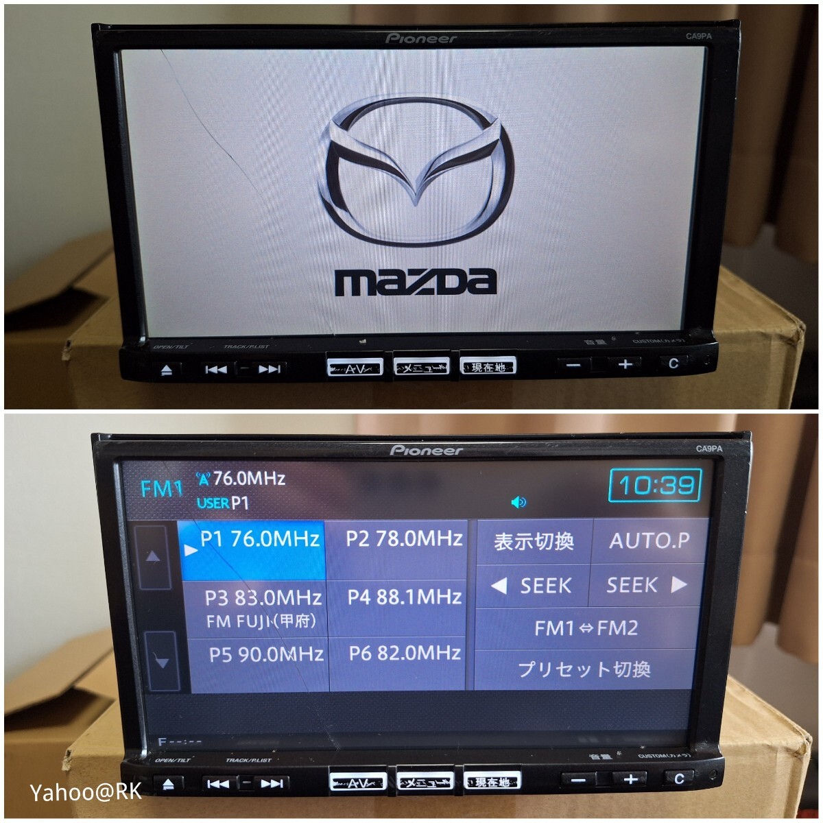 マツダ 純正ナビ 型式 CA9PA Pioneer カロッツェリア DVD再生 マツダ 純正ナビ 型式 CA9PA Pioneer カロッツェリア DVD再生
