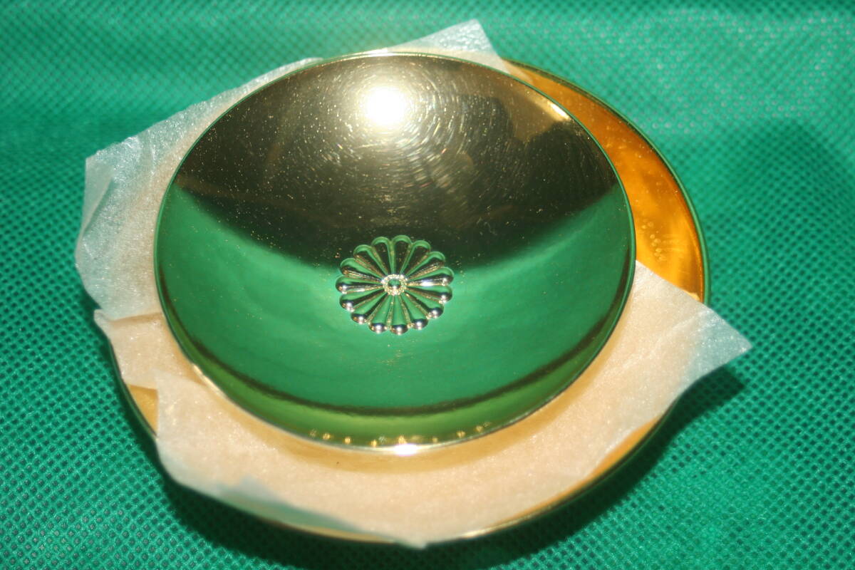 золотой кубок 3 уровень накладывающийся Gold 24K GP 100,80,60 с коробкой