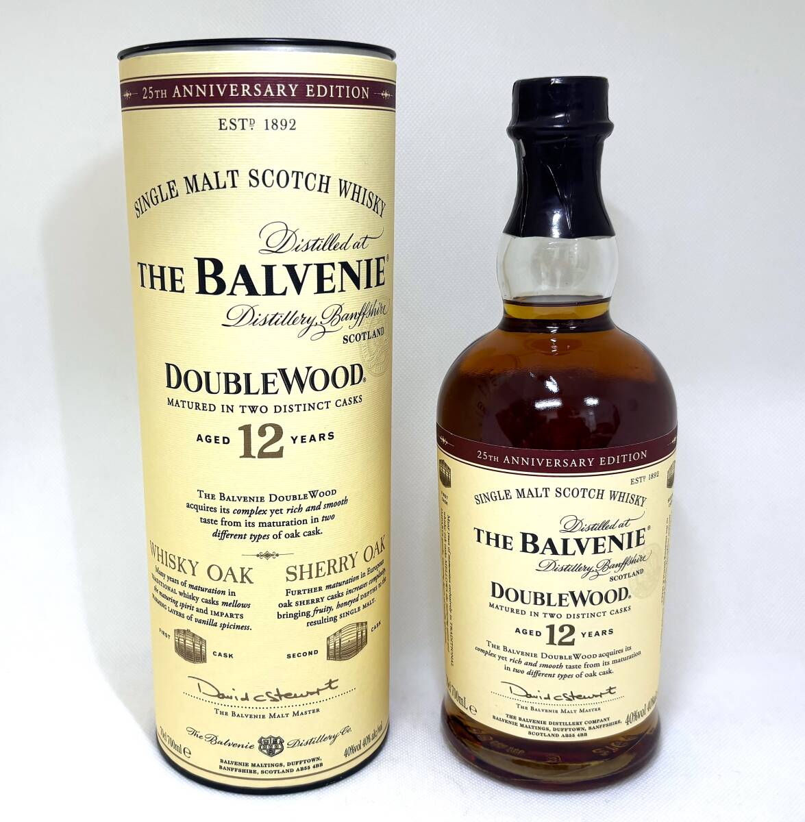 ◆ THE BALVENIE ザ・バルヴェニー 12年 ダブルウッド 40％ 700ml 箱付き ■ 未開栓