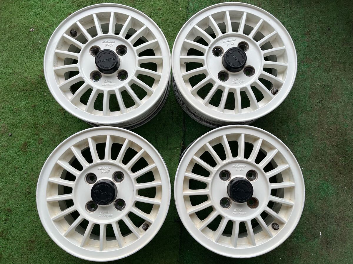舊軽サイズ！　FALKEN F-4F 4.5J-12 ＋40 pcd100 4H アルト、ミラ、等