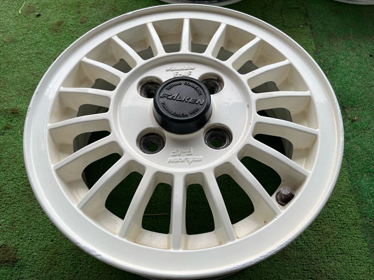 舊軽サイズ！　FALKEN F-4F 4.5J-12 ＋40 pcd100 4H アルト、ミラ、等