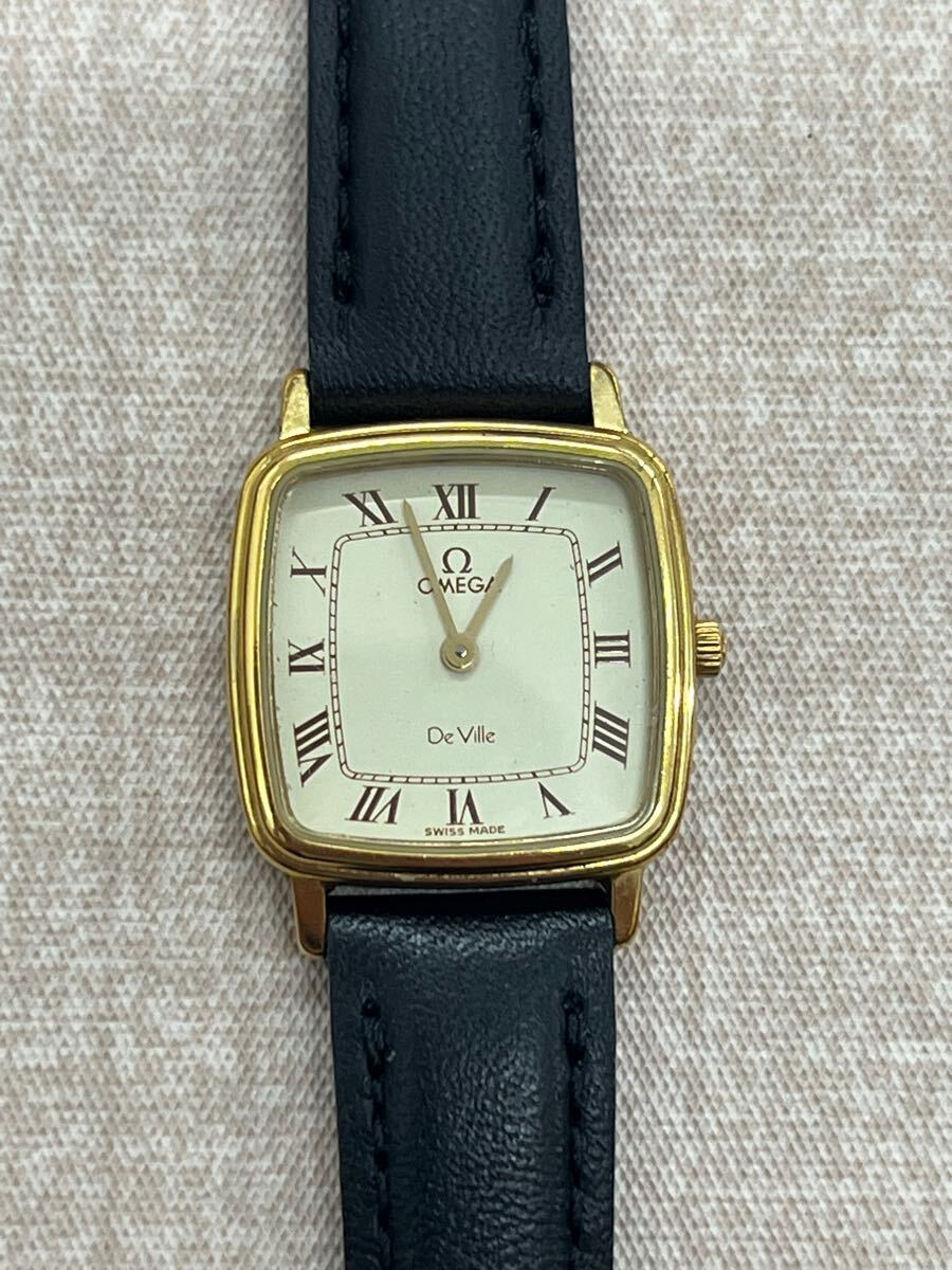 美品】OMEGA オメガ Deville デヴィル クォーツ 1375 美品】OMEGA オメガ Deville デヴィル クォーツ 1375