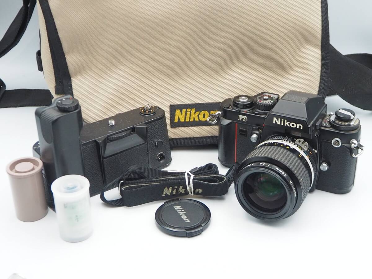1円スタート Nikon F3 アイレベル Nikkor Ai-s 35mm 1:1.4 動作 1円スタート Nikon F3 アイレベル Nikkor Ai-s 35mm 1:1.4 動作