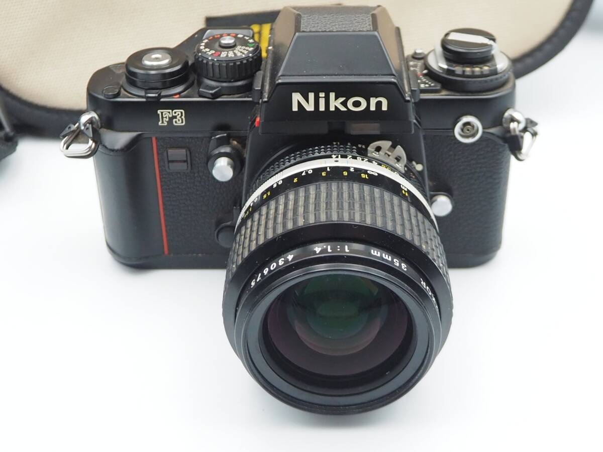 1円スタート Nikon F3 アイレベル Nikkor Ai-s 35mm 1:1.4 動作 1円スタート Nikon F3 アイレベル Nikkor Ai-s 35mm 1:1.4 動作