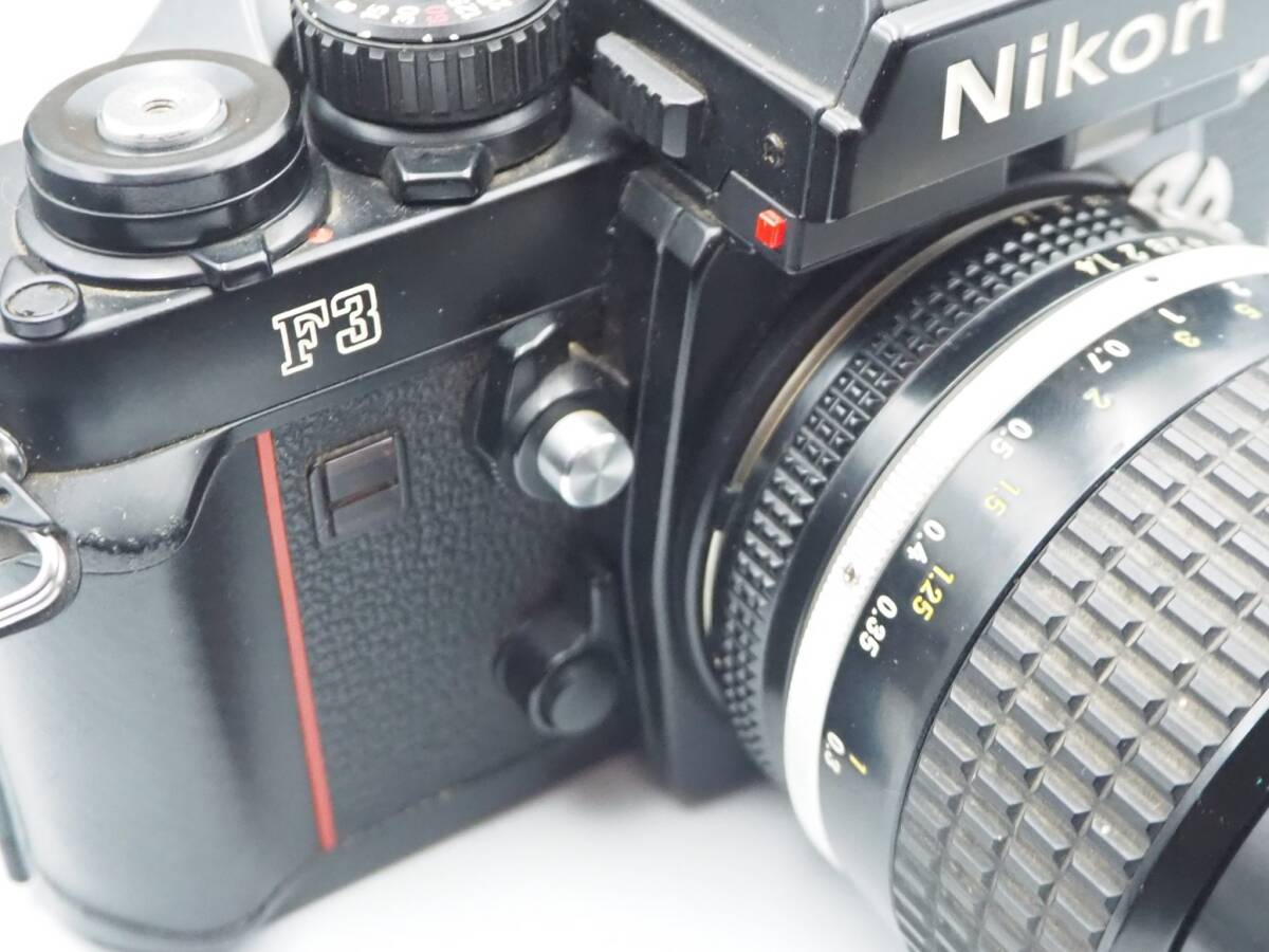 1円スタート Nikon F3 アイレベル Nikkor Ai-s 35mm 1:1.4 動作 1円スタート Nikon F3 アイレベル Nikkor Ai-s 35mm 1:1.4 動作
