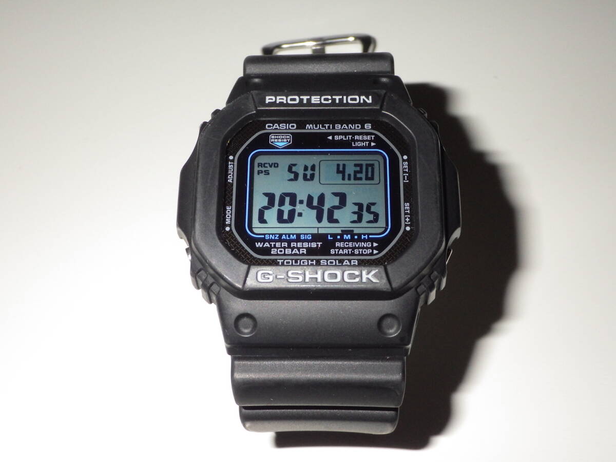 中古美品】CASIO カシオ G-SHOCK GW-M5610U 電波ソーラー ブルー 中古美品】CASIO カシオ G-SHOCK GW-M5610U 電波ソーラー ブルー