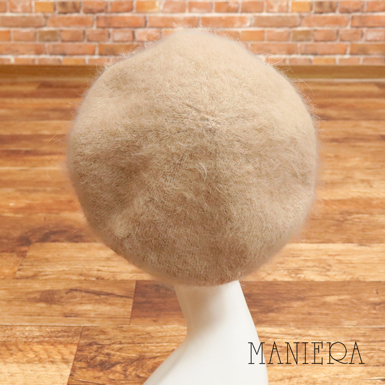 1円/MANIERA/アンゴラ ニット ベレー 日本製 あたたか 防寒 保温 1円/MANIERA/アンゴラ ニット ベレー 日本製 あたたか 防寒 保温