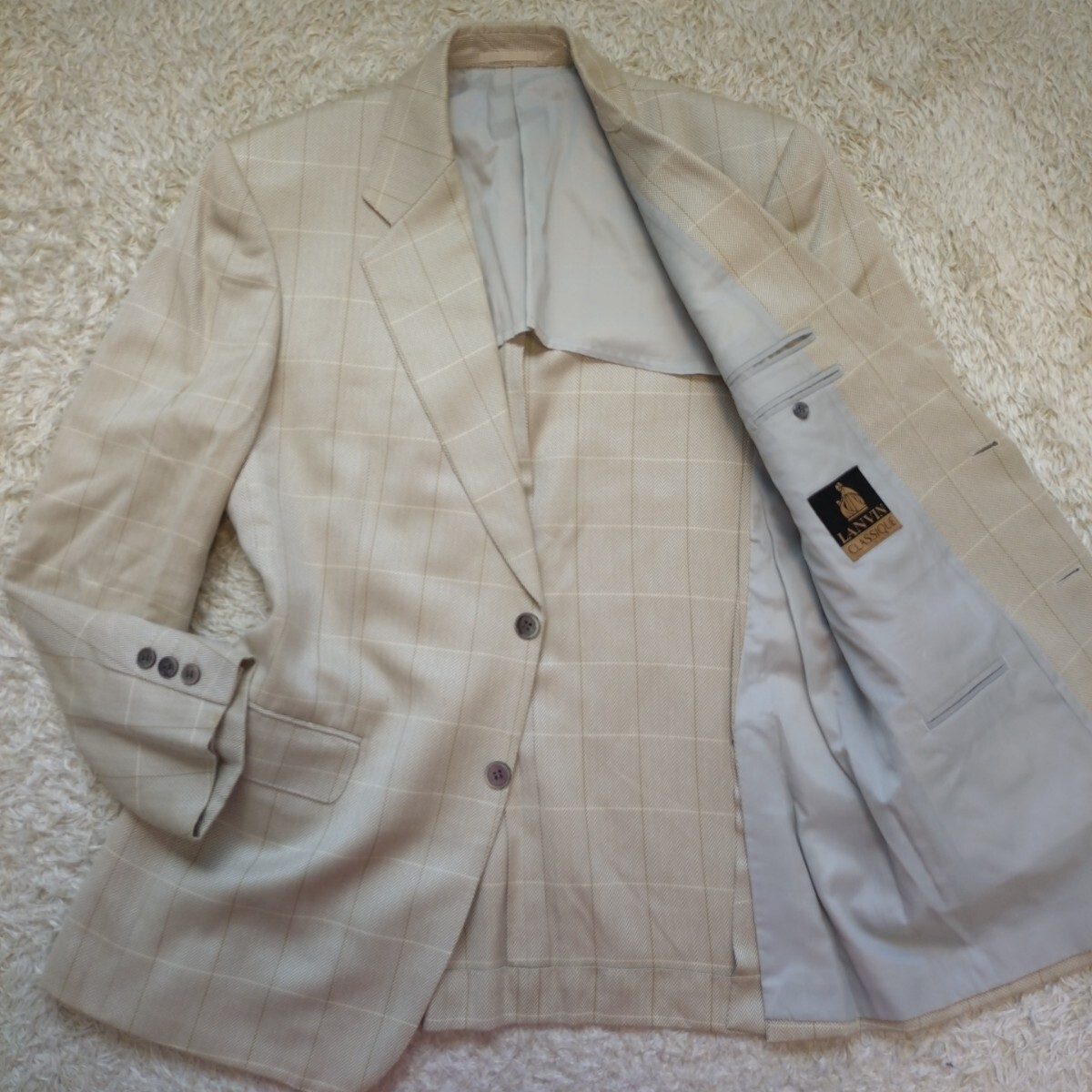 超希少XL!ランバン【高級感】LANVIN テーラードジャケット 超希少XL!ランバン【高級感】LANVIN テーラードジャケット
