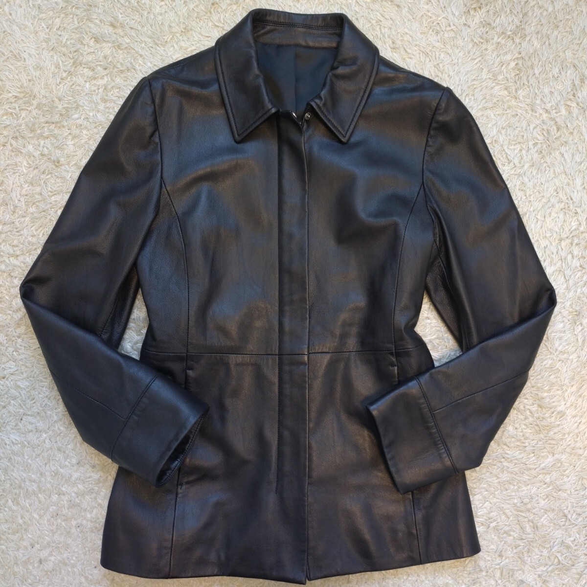 ライダースジャケット【トロトロの肌触り】ラムレザー 羊革 ライダースジャケット【トロトロの肌触り】ラムレザー 羊革