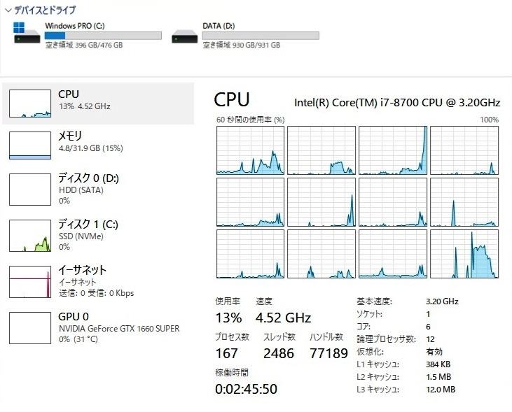 ゲーミング】【Core i7-8700+GeForce GTX1660 SUPER】 【M.2 SSD ゲーミング】【Core i7-8700+GeForce GTX1660 SUPER】 【M.2 SSD