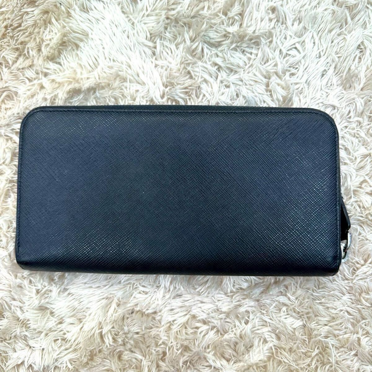 極美品/現行◇PRADA プラダ 長財布 サフィアーノレザー 型押し 極美品/現行◇PRADA プラダ 長財布 サフィアーノレザー 型押し