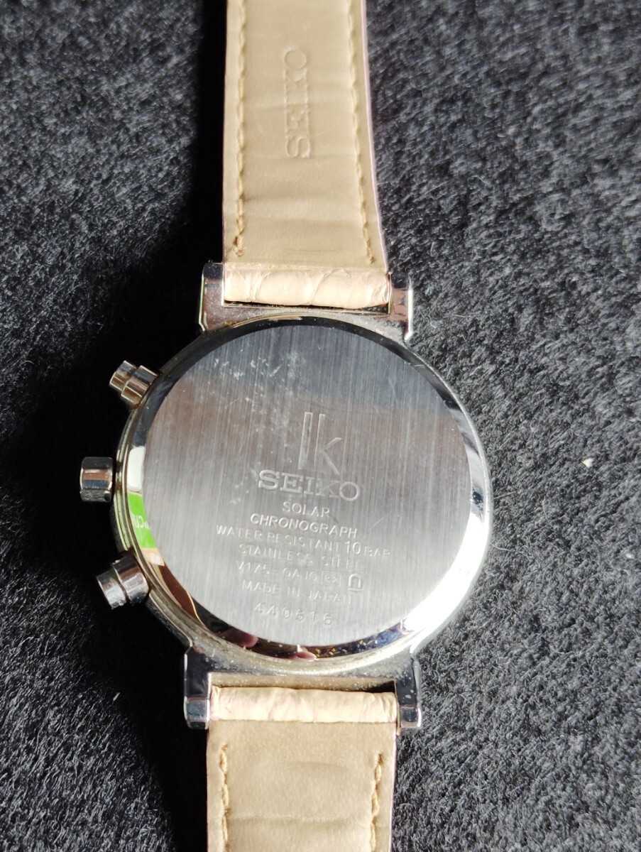 SEIKO セイコー ルキア V175-0AJ0 ソーラー クロノグラフ 白文字 SEIKO セイコー ルキア V175-0AJ0 ソーラー クロノグラフ 白文字