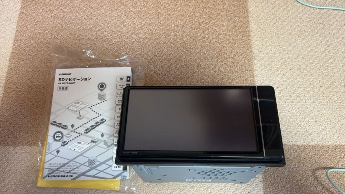 トヨタ純正SDナビ NSZT-W68T フルセグ Bluetooth CD DVD再生 SD