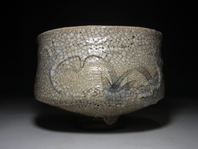 ◇時代◇古志野 大茶碗◇時代桐箱◇美濃焼 絵志野 沓茶碗◇(志野 ◇時代◇古志野 大茶碗◇時代桐箱◇美濃焼 絵志野 沓茶碗◇(志野