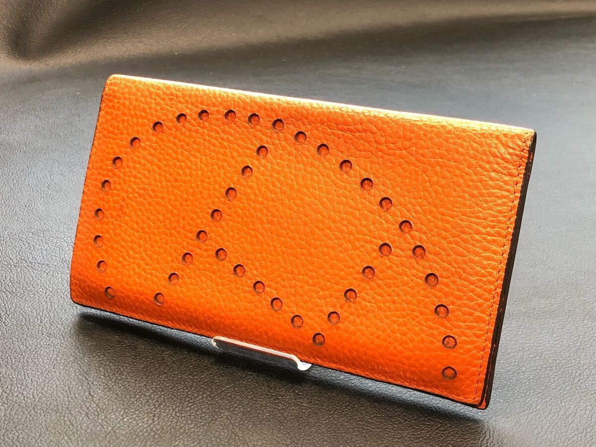 HERMES エルメス エブリン レザー 長財布 ロングウォレット HERMES エルメス エブリン レザー 長財布 ロングウォレット