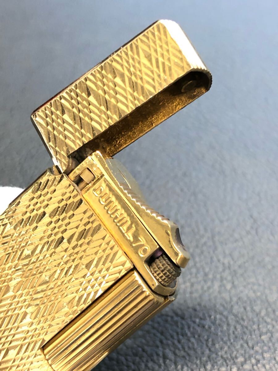 DUNHILL ダンヒル ガスライター ダンヒル70 ゴールドカラー