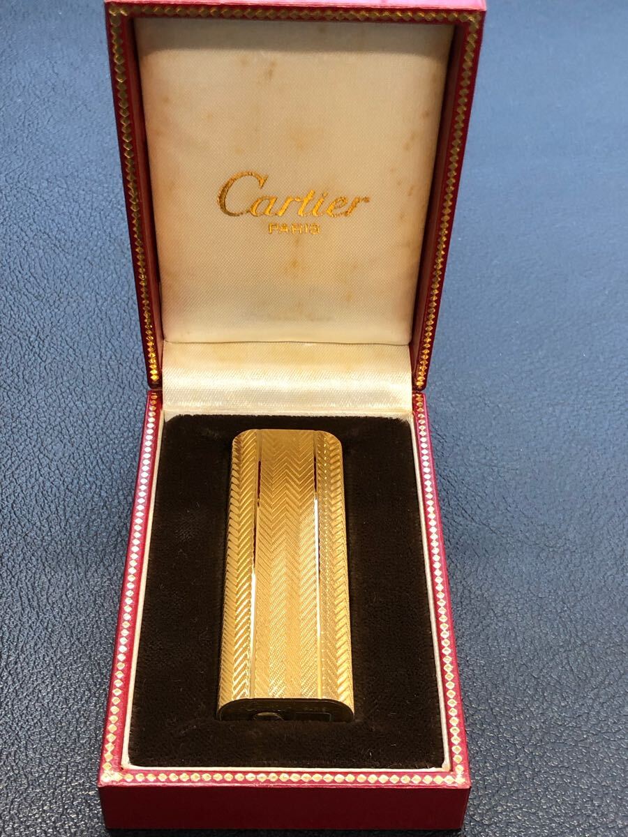 Cartier カルティエ ガスライター オーバル ゴールドカラー 箱 Cartier カルティエ ガスライター オーバル ゴールドカラー 箱