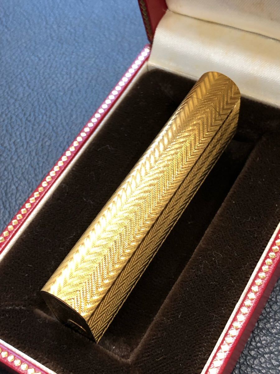 Cartier カルティエ ガスライター オーバル ゴールドカラー 箱 Cartier カルティエ ガスライター オーバル ゴールドカラー 箱