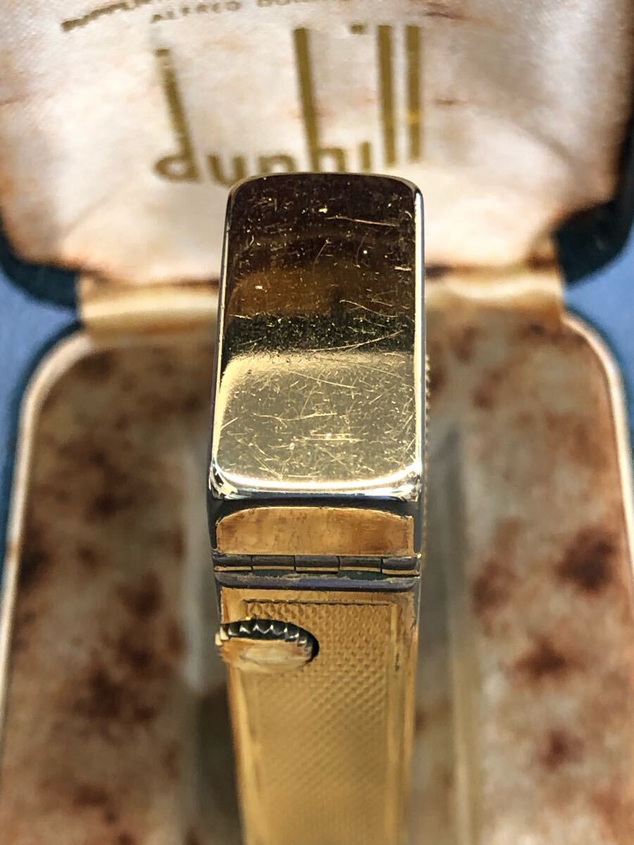 Dunhill ダンヒル ガスライター ヴィンテージ ゴールド 箱付き Dunhill ダンヒル ガスライター ヴィンテージ ゴールド 箱付き