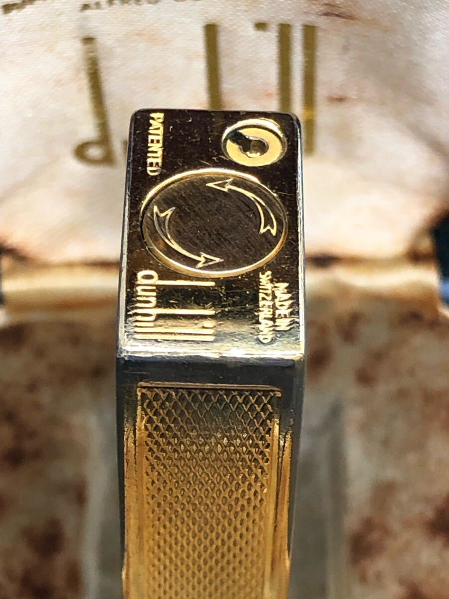 Dunhill ダンヒル ガスライター ヴィンテージ ゴールド 箱付き Dunhill ダンヒル ガスライター ヴィンテージ ゴールド 箱付き