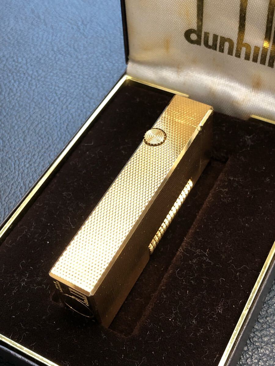 Dunhill ダンヒル ガスライター ゴールドカラー 箱付き 綺麗です Dunhill ダンヒル ガスライター ゴールドカラー 箱付き 綺麗です