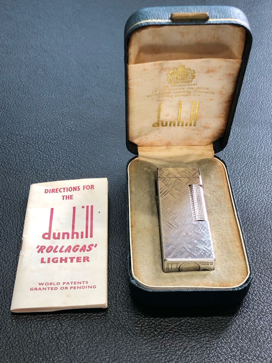 Dunhill ダンヒル ガスライター シルバーカラー ヴィンテージ 箱 Dunhill ダンヒル ガスライター シルバーカラー ヴィンテージ 箱
