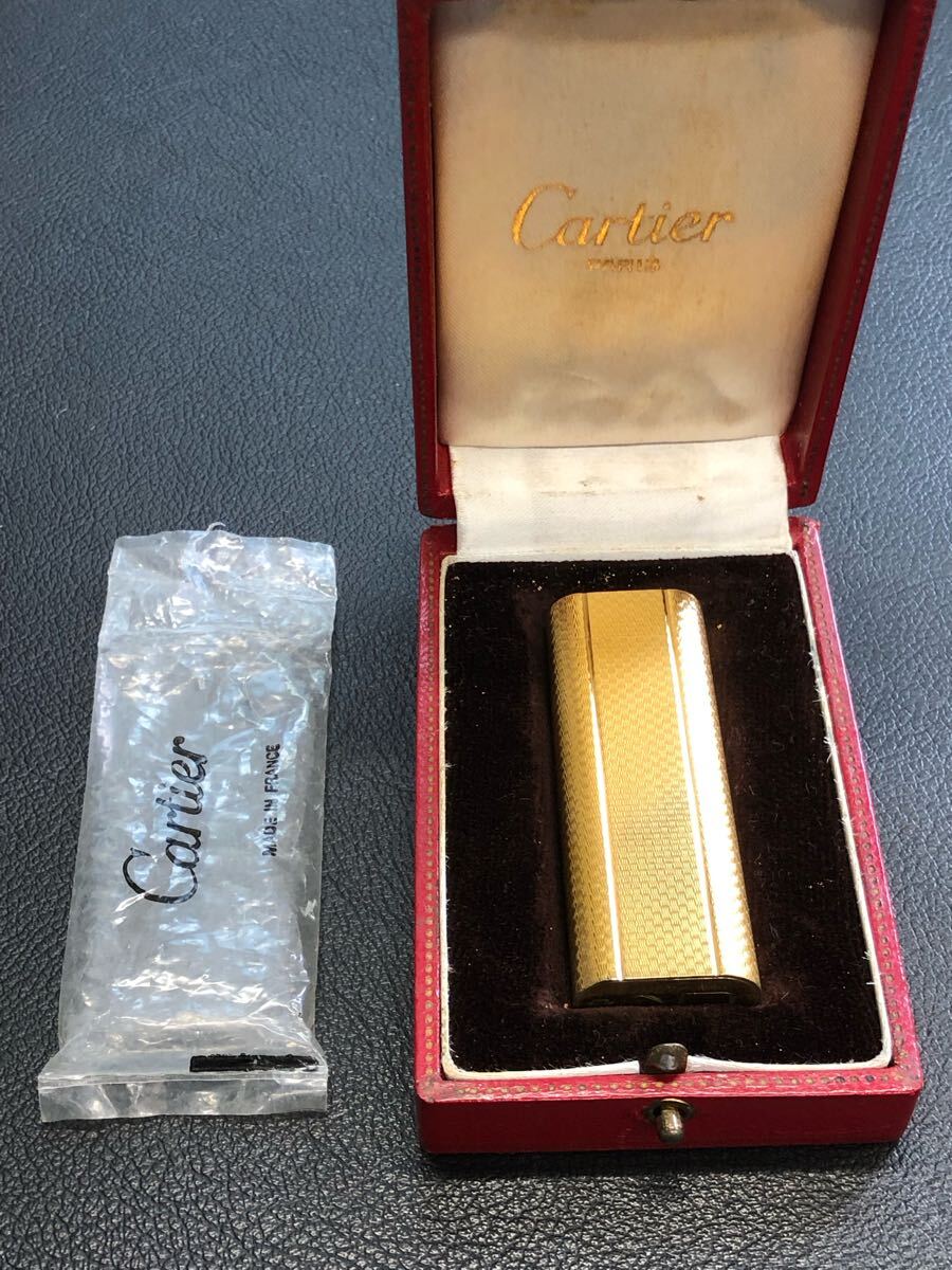 Cartier カルティエ ガスライター オーバル ゴールドカラー 箱 Cartier カルティエ ガスライター オーバル ゴールドカラー 箱